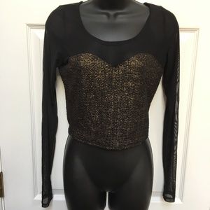 Sparkly Sheer Long Sleeve